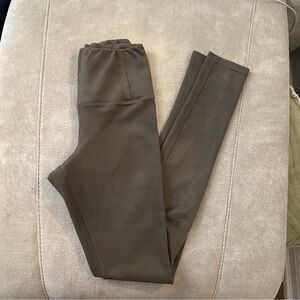 Wilfred Olive Green Suede Leggings